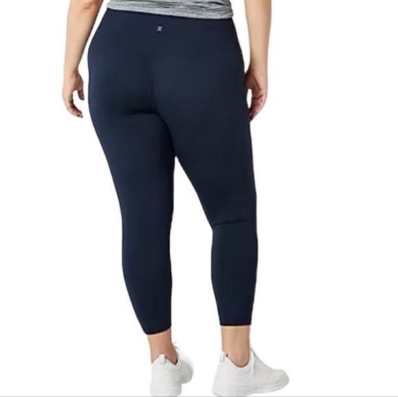 Xersion High Rise Fitted Full Length Warm Thermal Legging with Pockets XXL Black - Picture 2 of 11